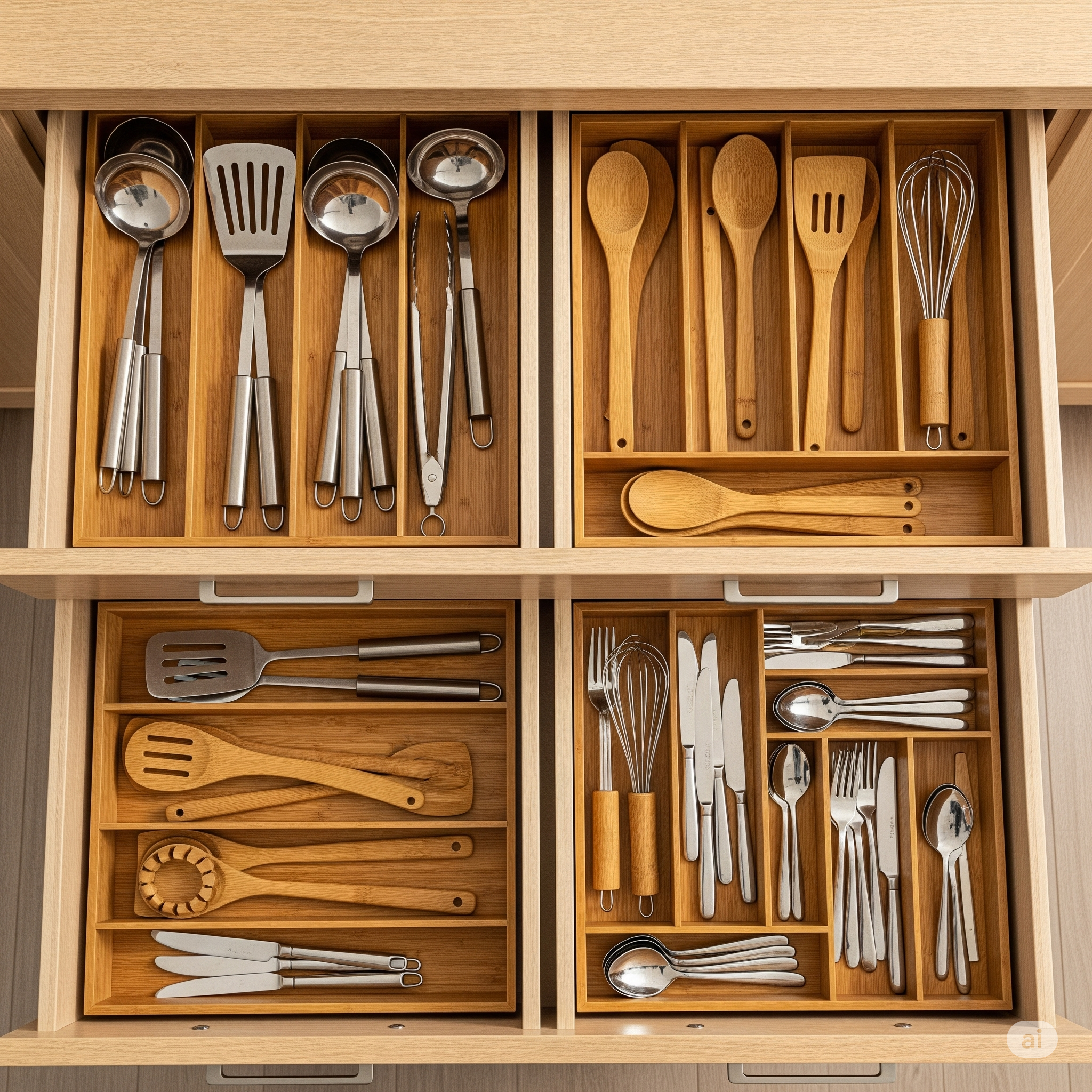 How to Organize Your Kitchen with Eco-Friendly Bamboo Utensil Trays and Organizers
